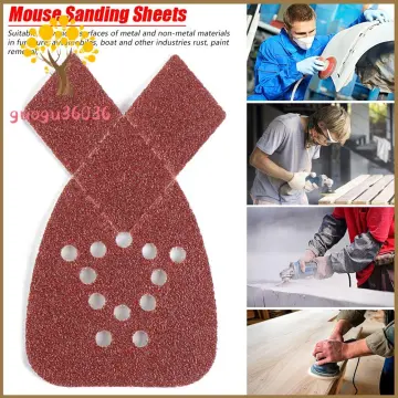 Mouse Sanding Pads Hook Loop Sandpaper 150 Grit for Black+Decker Detail  Sander