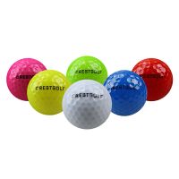 CRESTGOLF Golf Night Light Ball High Elasticity Night Led Always Bright Flash Practice Ball Game Ball 6 Colors/Set