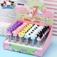 36pcs 4 Colors Sanrio Kuromi Melody Hello Kitty Cartoon Ball Pen Student Mini Multicolor Ballpoint Pen Stationery Wholesale Pens