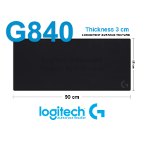 Logitech G840 Mousepad (ฺBlack) แผ่นรองเมาส์ สำหรับเล่นเกมส์ สีดำ ของแท้