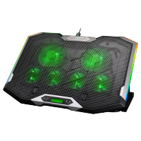 พัดลมโน๊ตบุ๊ค เกมมิ่ง EGA TYPE CP1 RGB Gaming Cooling Pad *Warranty 2 Y* # EGA CP2