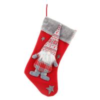 Christmas Stockings Plush  Cuff Socks Gift   Holiday Party Decor Socks Tights