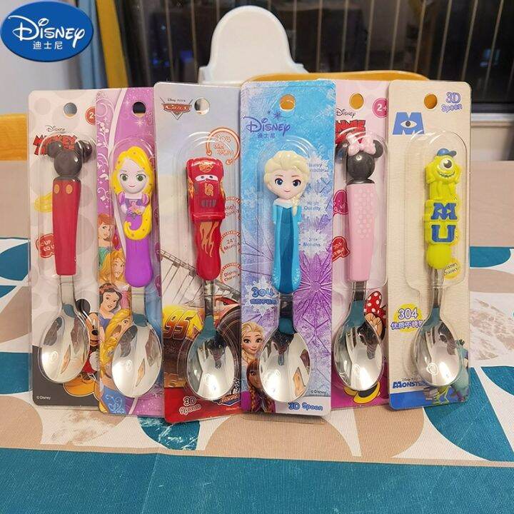 Disney Spoon for Kids Children Toddlers Cartoon Stainless Steel Spoon