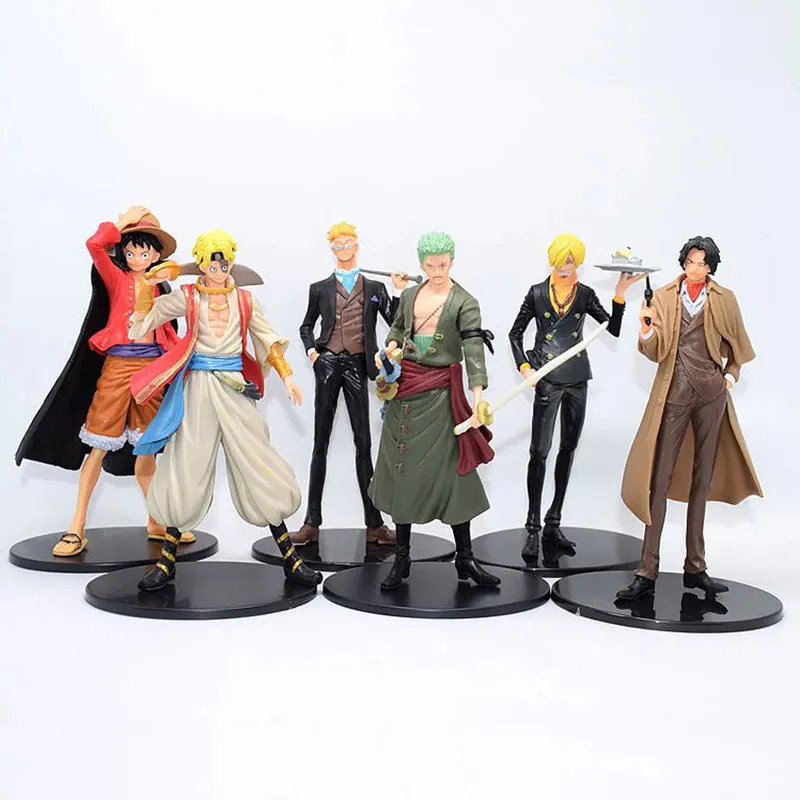 ONE PIECE Anime Set of 6 Collectible Action Figure Monkey D. Luffy