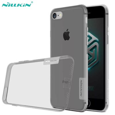 【ยืดหยุ่น】สำหรับ iPhone 8/8 Plus เคส Nillkin เคส TPU ซิลิโคนบางใสเคสใสสำหรับ iPhone 7/7Plus เคสปลั๊กกันฝุ่น