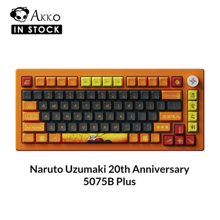 Akko Naruto Uzumaki 5075B Plus RGB LED Mechanical Keyboard 82Key with