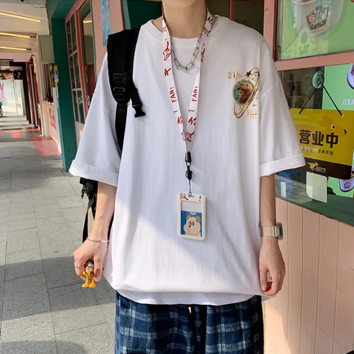 เสื้อยืดพิมพ์ลาย-เสื้อทรงโอเวอร์ไซส์-เสื้อผ้าแฟชั่นชายหญิง-เสื้อสกรีนลายแฟชั่น-st86