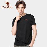 Cameljeans ฤดูร้อนชายเสื้อยืดกีฬาน้ำแข็งผ้าไหมสั้นน้ำหนักเบา Breathable หลวมเสื้อลำลอง