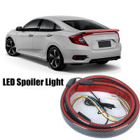 Carbon Fiber Car Led Light Spoiler Turn Signal Universal Auto Accessories Rear Wing Brake DRL Lamp Strip Warning Light 12V