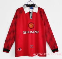 Top-quality 1996 1997 Manchest United Retro Soccer Jersey Mens Long Sleeve Football Jersey