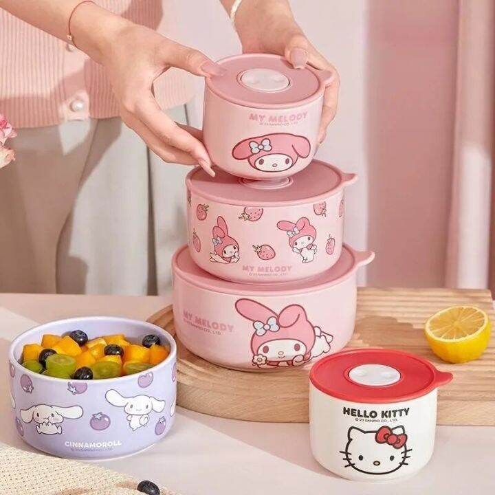 Cute Hello Kitty Lunch Box, Cinnamoroll Lunch Box, Melody Sanrio Box