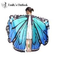 【YD】 Soft Fabric Shawl Children Nymph Costume Accessory Dress-up Cloak Colorful Print