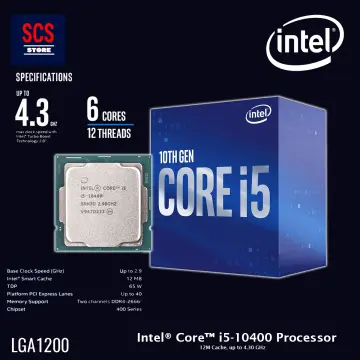 Intel Core i5 (10th Gen) i5-10400F Hexa-core (6 Core) 2.90 GHz Processor -  Retail Pack - , Inc