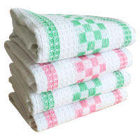 4Pcs/set 30x30cm Cotton Square Napkin Kitchen Absorbent Dish Towel Non-Stick Oil Wipes Scouring Pad