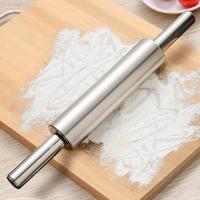 Durable Pastry Roller Ergonomic Handle Rolling Pin Save Time Bakeware Comfortable Grip Wooden Dough Rolling Pin Bread  Cake Cookie Accessories