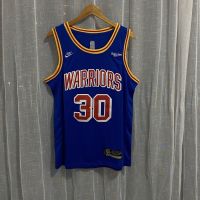 High qual NBA͛ Embroidered Curry Jersey No. 30 City Retro San Francisco Tram Version Platinum 75Th Anniversary Basketball Suit New Season Men