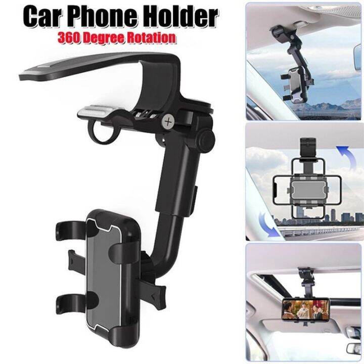 Car Sun Visor Clip Dashboard Phone Holder Universal GPS Mount Bracket