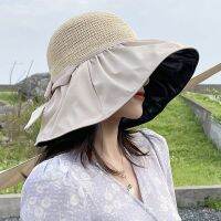 Extra large brim sun hat protection widened summer versatile fisherman new one-piece head circumference straw