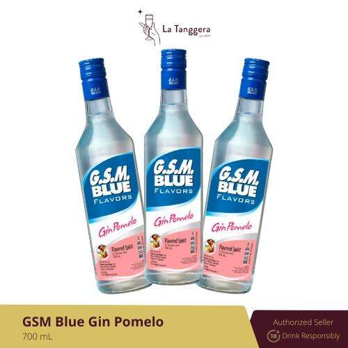 GSM Blue Flavors Gin Pomelo Flavored Liquor 3 bottles bundle 700ml