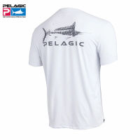 Pelagic ตกปลาเสื้อผู้ชายแขนสั้นเสื้อยืดปลาเครื่องแต่งกาย UPF50ป้องกันแสงแดดย์ระบายอากาศท็อปส์สวมใส่ตกปลาเสื้อผ้า