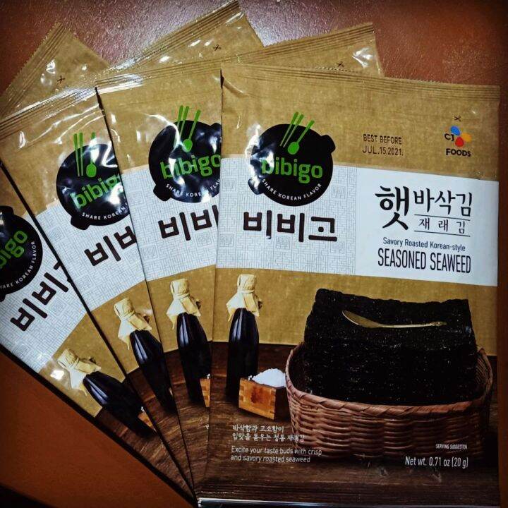 Bibigo Savory Roasted Korean-Style Seasoned Seaweed | Lazada PH