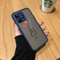 เคสโทรศัพท์พร้อมสำหรับ Realme Narzo C53 N53 Realme ภาพปักครอสสติชช์ดีไซน์ขวดน้ำมีน้ำค้างแข็งโปร่งใสเคสใส่โทรศัพท์แข็งเด็กชายเด็กหญิงกันกระแทกเต็มรูปแบบฝาครอบกล้องปกป้อง