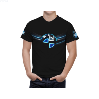 2023 NEW (สต็อกเพียงพอ) M1 Power. M BMW black mens Short Sleeve Graphics T-Shirtคุณภาพสูง size:S-5XL