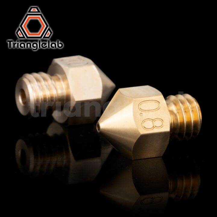 trianglelab-หัวฉีด-mk8ทองเหลืองคุณภาพสูงสำหรับเครื่องพิมพ์3d-หัวร้อน1-75มม-ไส้หลอดเจ-cr10บล็อกป้องกันความร้อน-ender3ร้อนปลาย-m6