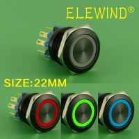 【❉HOT SALE❉】 xasb1934 Elewind ไฟ Led สี12มม. Rgb 3ดวงสีดำปุ่มกด Switchpm221f-11e/Rgb/12V/A 4พินสำหรับ Led