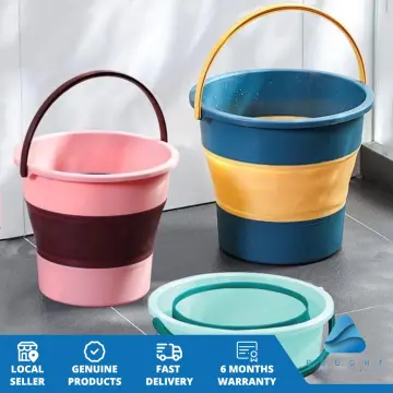 Foldable Water Bucket, Flexible Material Bucket Folding Mop, Secure Grip  Cleaning Mop Bucket, Durable Collapsible Bucket, Multi-Function Foldable