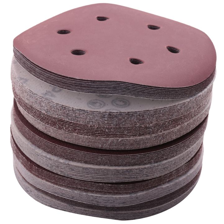 150mm-sanding-disc-6-inch-hook-and-loop-sanding-pads-100-pcs-sandpaper-set-assorted-grits-for-random-orbital-sander