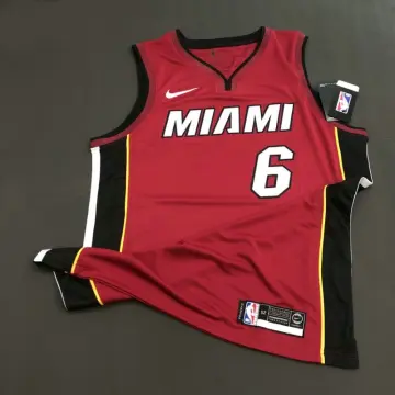Miami Heat Lebron James Men's Jersey Size 50 White Authentics #6