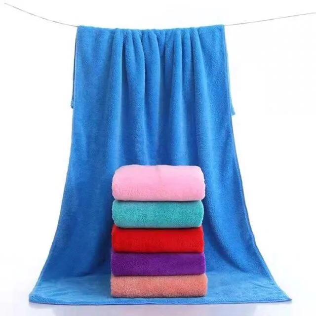 coral colored bath towels