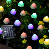 Solar Mushroom Fairy String Lights Led Outdoor Waterproof 8Modes Solar Powered In Ground Lights Decoration for Christmas Garden