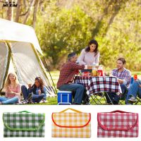 Foldable Portable Picnic Mat Waterproof Oxford Cloth Travel Placemats Moisture-proof Thicken Lightweight for Outdoor Travel Sleeping Pads