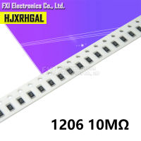 100pcs 1206ตัวต้านทาน SMD 10M OHM CHIP RESISTOR 0.25W 14W ใหม่ Original