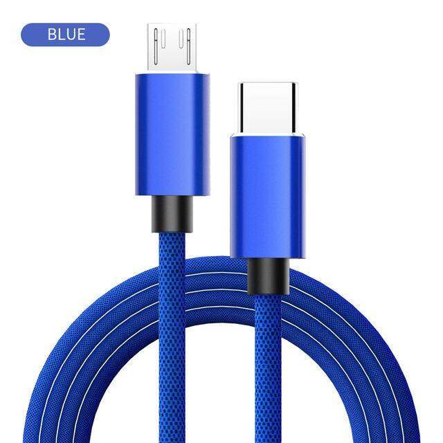 hot-ruxmmmlhj-566-usb-type-c-ถึงไมโคร-usb-3a-usb-สายอะแดปเตอร์เครื่องชาร์จเร็ว-pd-60w-ที่ชาร์จเร็วสายสำหรับข้อมูล-macbook-samsung-xiaomi-huawei-1m