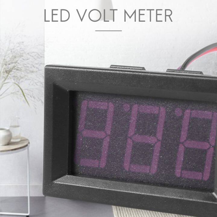 dc-0-99-9v-3-wire-led-digital-display-panel-volt-meter-voltage-voltmeter-car-motor