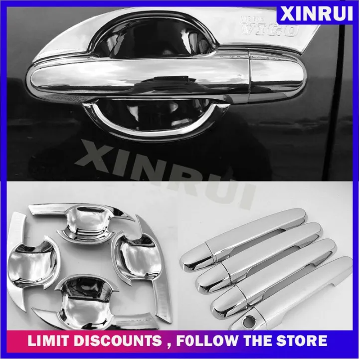 For TOYOTA HILUX VIGO 20062015 chrome silver car door handle bowl