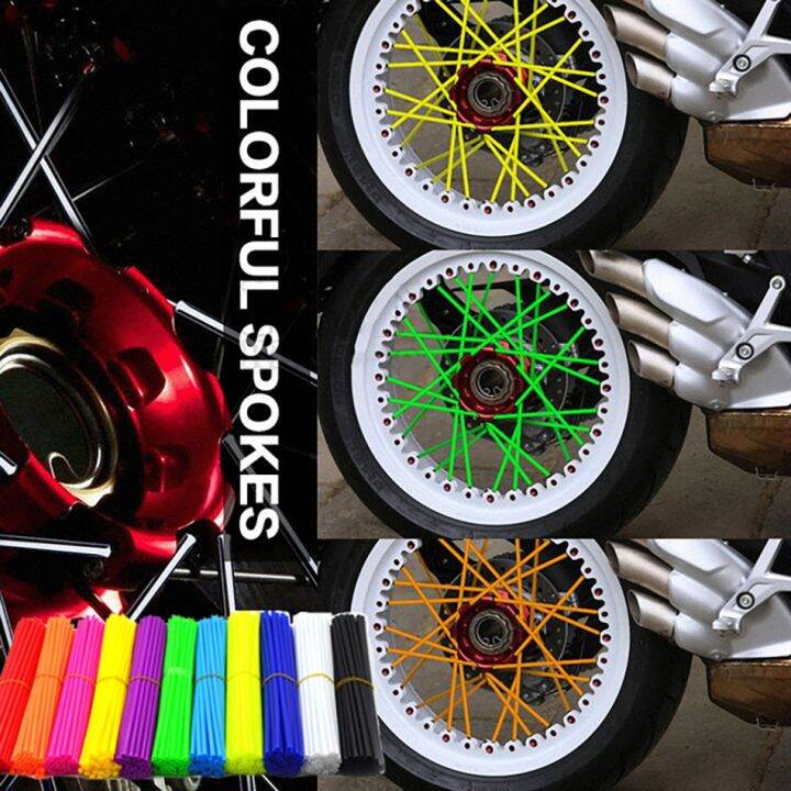 72pcs Motorcycle accessories cover rim spoke wheel Wraps Pipe For Moto Enduro Honda Crf250L