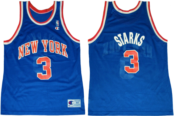 New York Knicks Retro Jersey John Starks Hardwood Classics