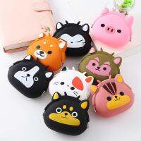 Animal Cartoon Pattern Coin Purses Small Fresh Silica Gel Coin Wallet Lady Girl Earphone Coin Key Money Storage Bag Zipper Pouch