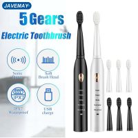 ◙ Sonic Electric Toothbrush for Couple Houseehold Whitening IPX7 Waterproof Toothbrush Ultrasonic Automatic Timer Tooth Brush J209