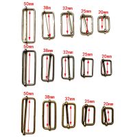 【cw】 10pcs/lot 20mm/25mm/32mm/38mm/50mm Metal Slider Tri Glide Adjustable Buckle For Backpacks Straps shoes Bags DIY Accessorie ！