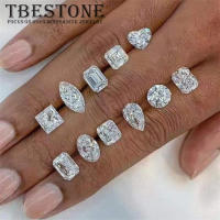 Tbestone GRA หลวม Moissanite D สี VVS1หัวใจเจ้าหญิงรูปไข่ Radiant Emerald Cushion Pear Cut Stones Lab Grown เครื่องประดับเพชร