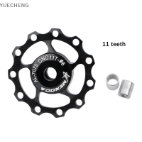 YUECHENG Mountain Bike Road จักรยาน11T 13T อลูมิเนียม Jockey ล้อหลัง derailleur รอกเหล็กคู่มือแบริ่ง