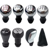 Cars Chrome Car Gear Shift Knob Lever Shifter Gaiter Boot Case For Peugeot 106 206 306 406 107 207 307 407 301 308 2008 3008 C2 C3 C4 Spot goods