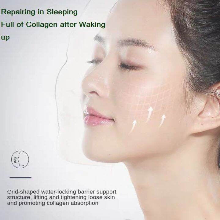 collagen sleep mask Jelly Sleeping Mask Antiaging antiwrinkle Muscle Lifting Stretching Supp