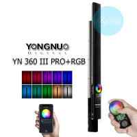 Yongnuo yn360iii Pro RGB สีเต็มรูปแบบ LED ไฟวิดีโอที่มีการควบคุมระยะไกล ระบบสัมผัสปรับอุณหภูมิสีแสงพิเศษ CRI 95 + 5600 พัน ผ่านรีโมทหรือแอพบนสมาร์ทโฟน