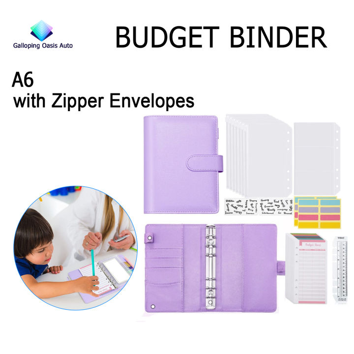 2022 A6 Plan Binder Inside Page Zipper Envelope Cash Envelope